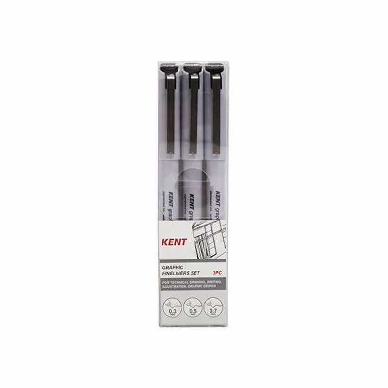 Kent Graphic Fineliner Set of 3