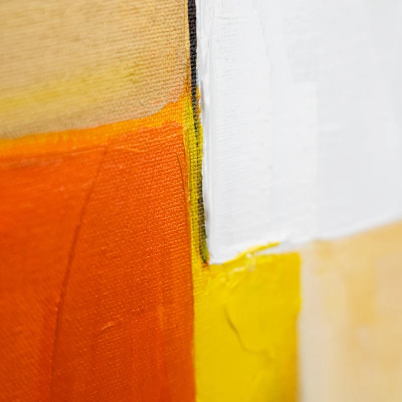 Rahmen Acrylgemälde Moderne Wanddekoration Wohnzimmer "Geometrische Illusion"