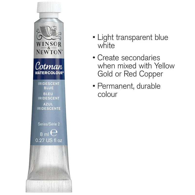 Winsor and Newton - Cotman Watercolour - 8ml - Iridescent Blue