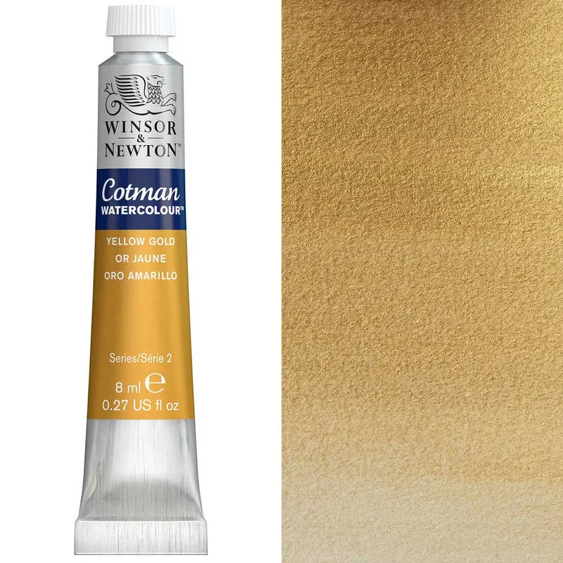 Winsor and Newton - Cotman Watercolour - 8ml - Yellow Gold