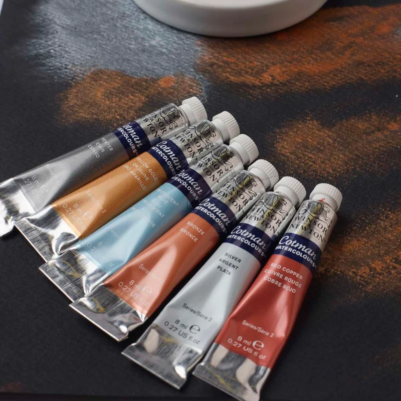 Winsor and Newton - Cotman Watercolour - 8ml - Yellow Gold