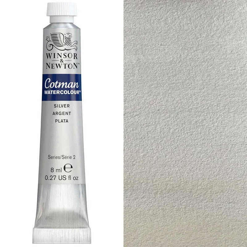 Winsor and Newton - Cotman Watercolour - 8ml - Silver