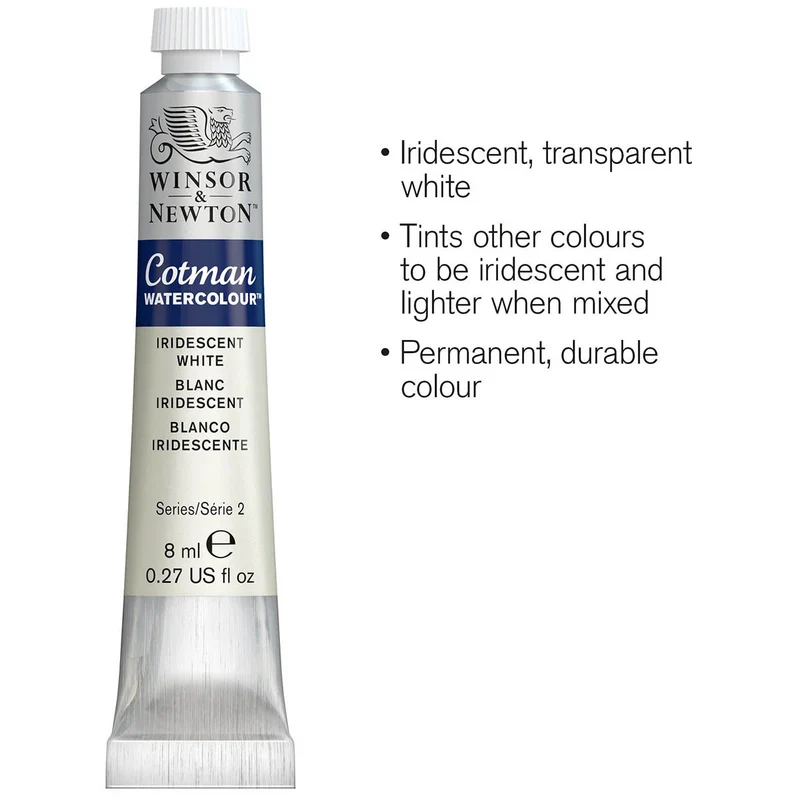 Winsor and Newton - Cotman Watercolour - 8ml - Iridescent White
