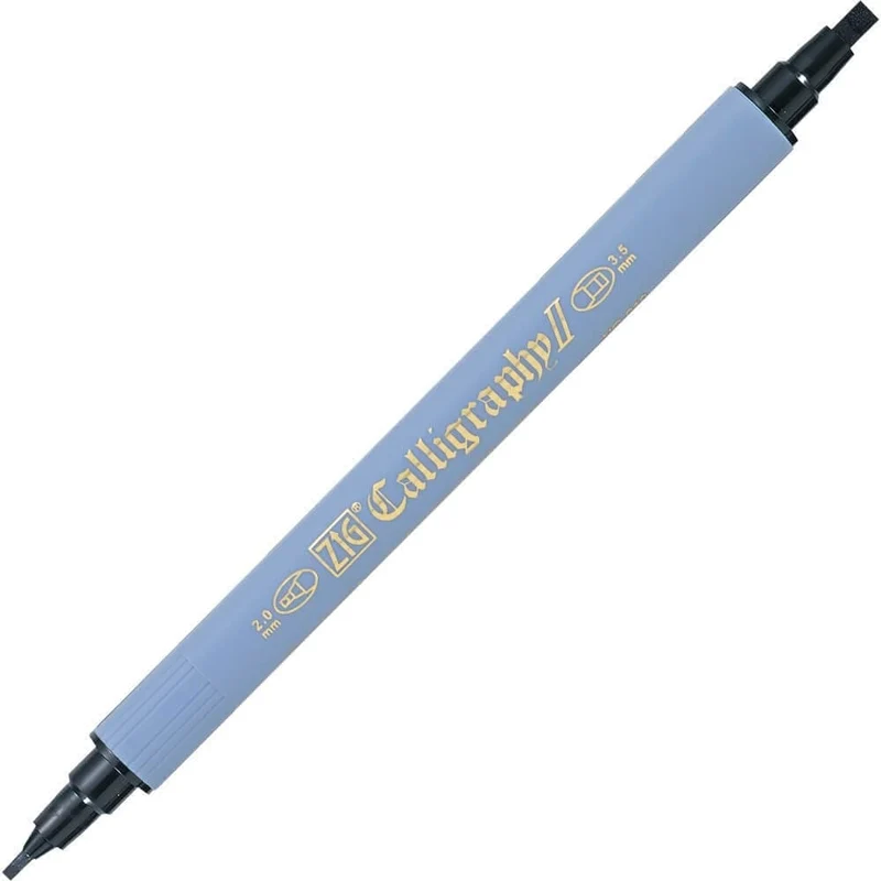 Zig Calligraphy II Marker Black - 2mm/3.5mm