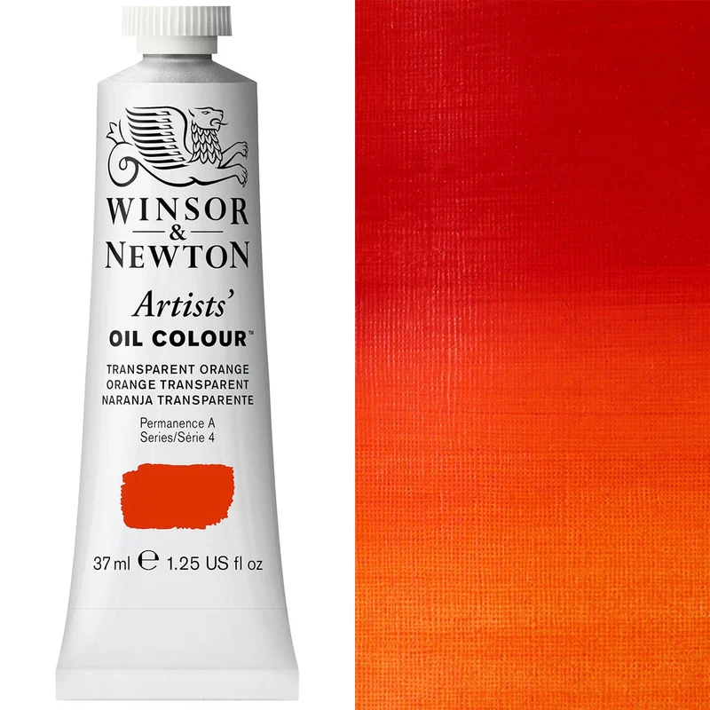Winsor and Newton - Artists' Oil Colour - 37ml - Transparent Orange S4