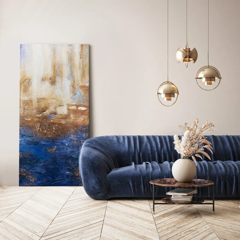 Abstrakte bilder wohnzimmer "Marine II"