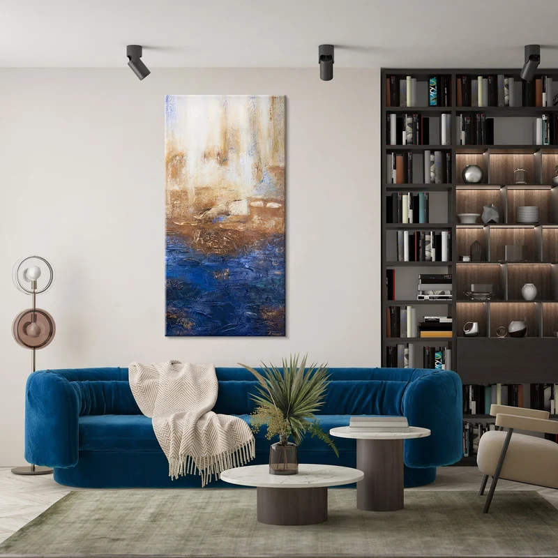 Abstrakte bilder wohnzimmer "Marine II"