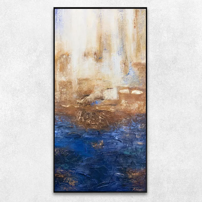Abstrakte bilder wohnzimmer "Marine II"