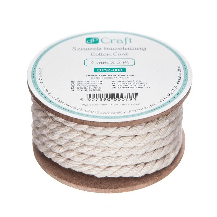 Cotton Cord 4 mm x 5 m
