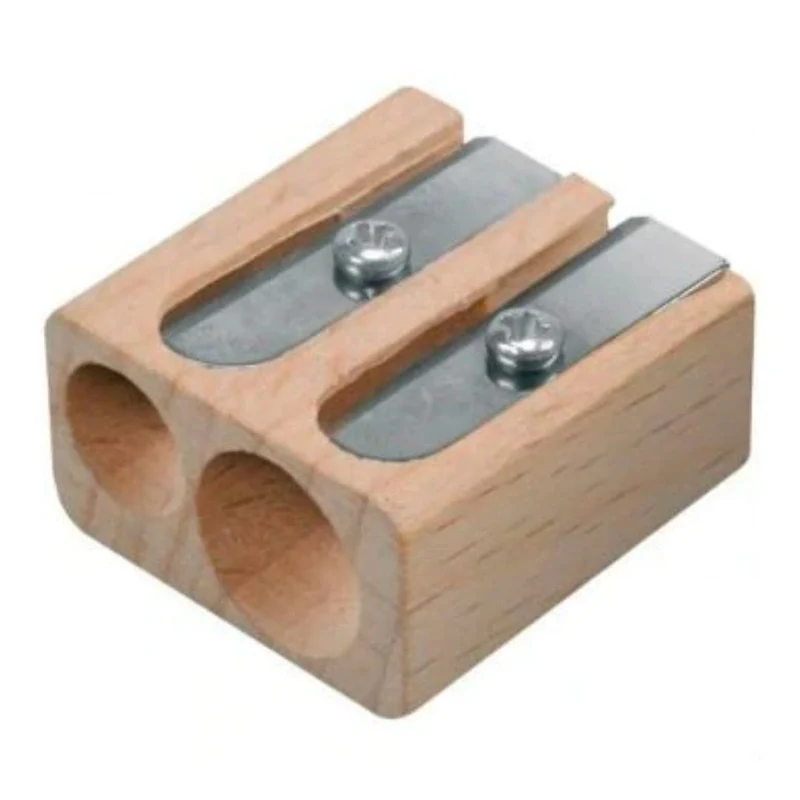 Lyra Double Hole Beechwood Sharpener