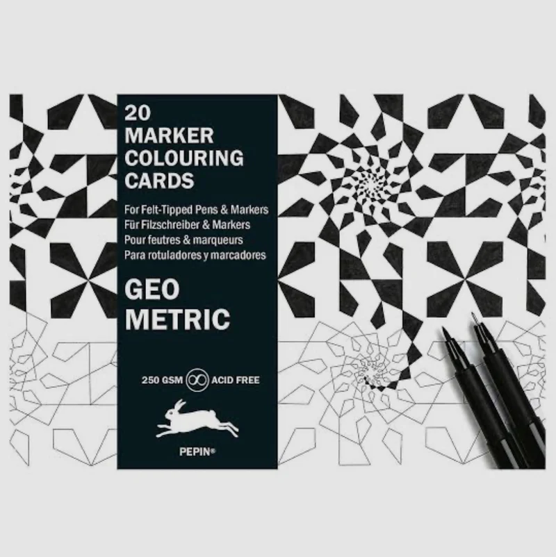 Patterned Marker Colouring Cards