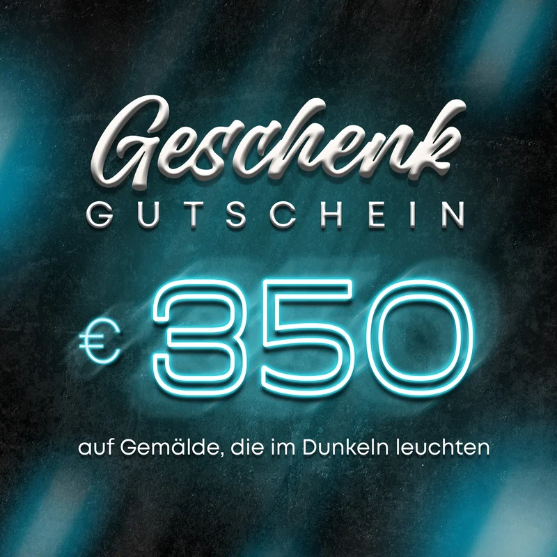 Geschenkkarte für ein leuchtendes Gemälde 350 Euro
