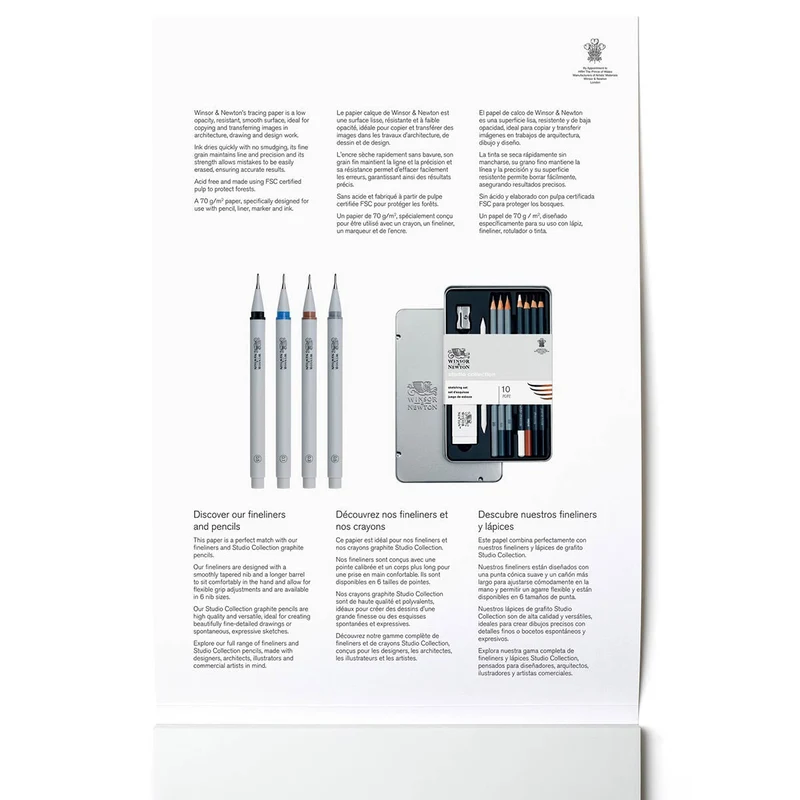 Winsor & Newton - Tracing Paper Pad- 70gsm - A3