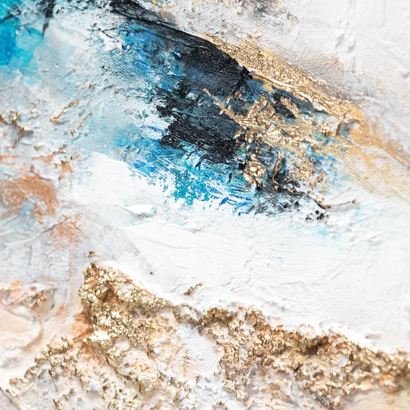 Abstrakte kunst bilder handgemalt "Smaragd"