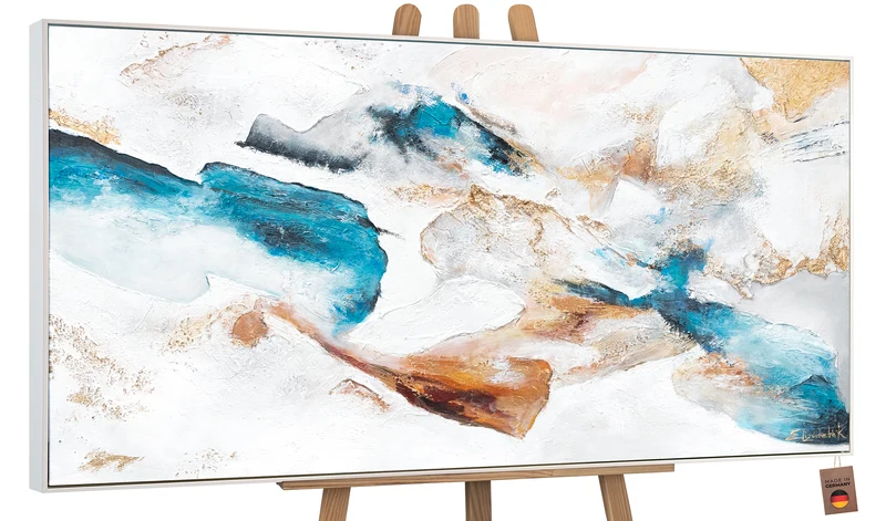 Abstrakte kunst bilder handgemalt "Smaragd"
