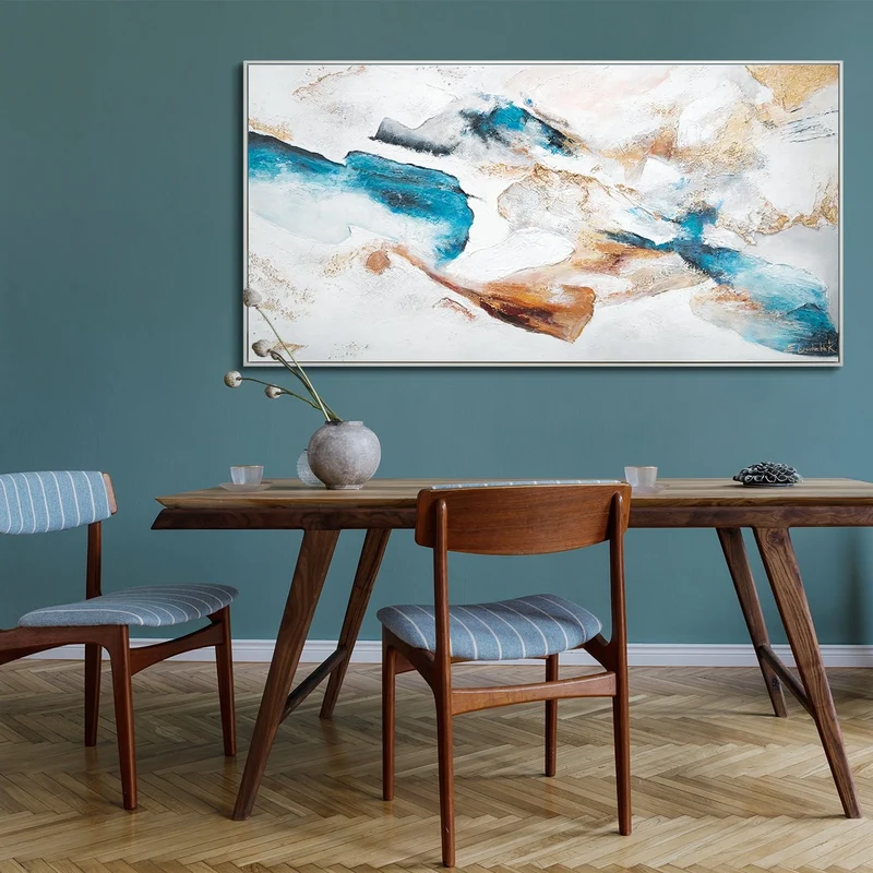 Abstrakte kunst bilder handgemalt "Smaragd"