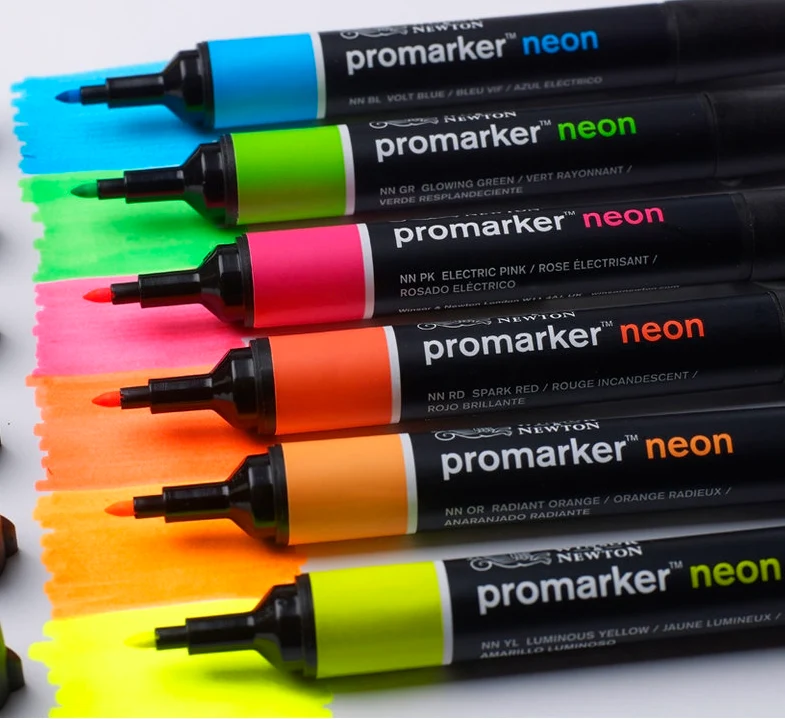 Winsor & Newton - Promarker - Neon Marker - Volt Blue