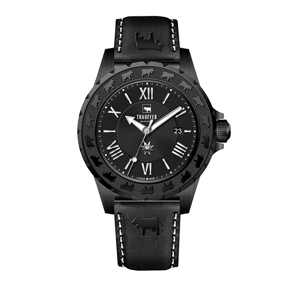 Blackcollection Damen Schwarz Schwarz 34mm