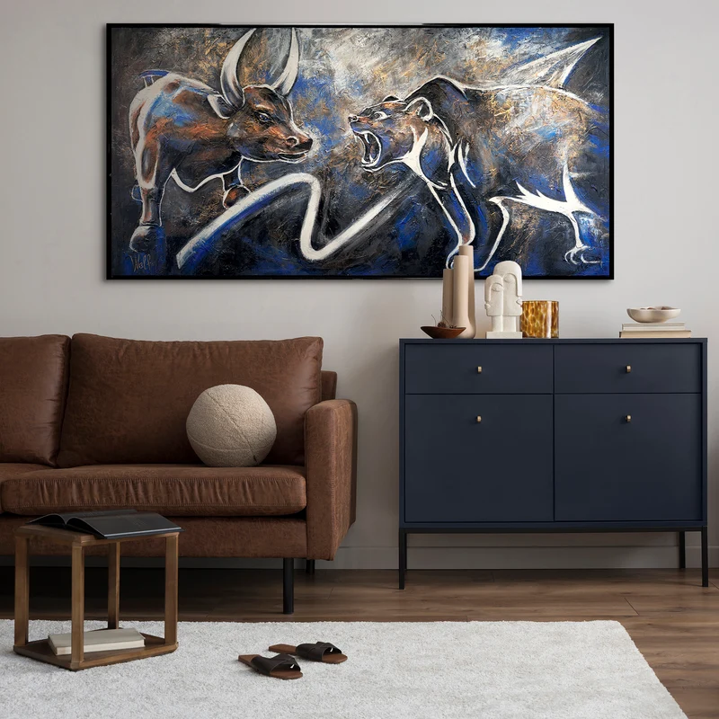 Leuchtende Kunstwerke "Börse" | Geschenk für Händler