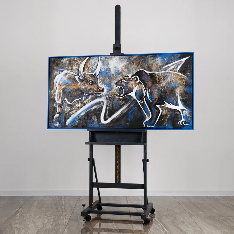 Leuchtende Kunstwerke "Börse" | Geschenk für Händler