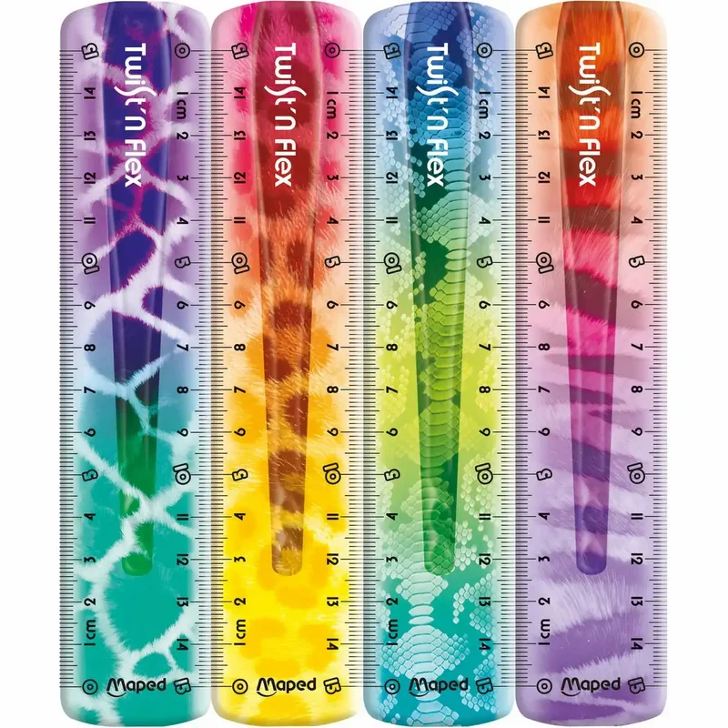 Maped Twist'n Flex ANIMALS Lineal 15 cm – 1 von 4 Designs (Zufallsauswahl)