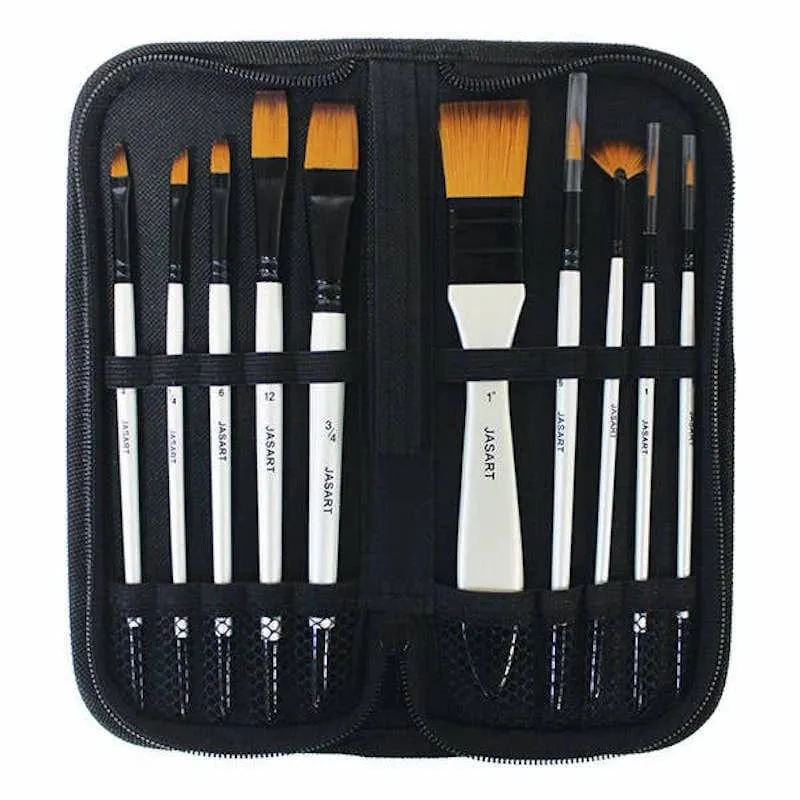 Jasart Synthetic Brush Set with Wallet