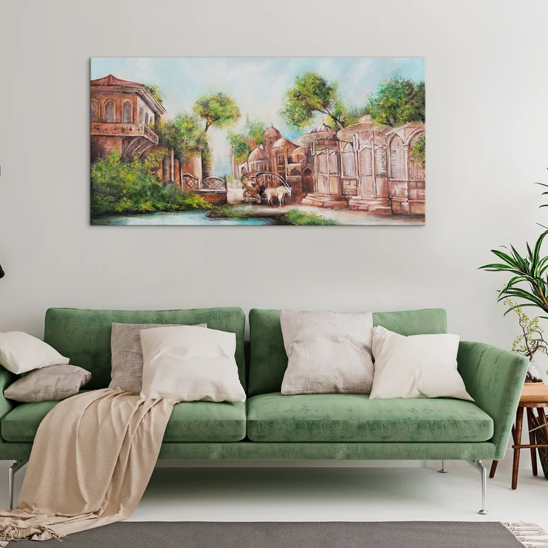 Acrylfarben bilder Wanddekoration modern "Stadtpassage"