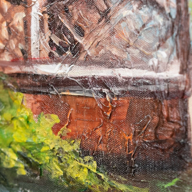 Acrylfarben bilder Wanddekoration modern "Stadtpassage"