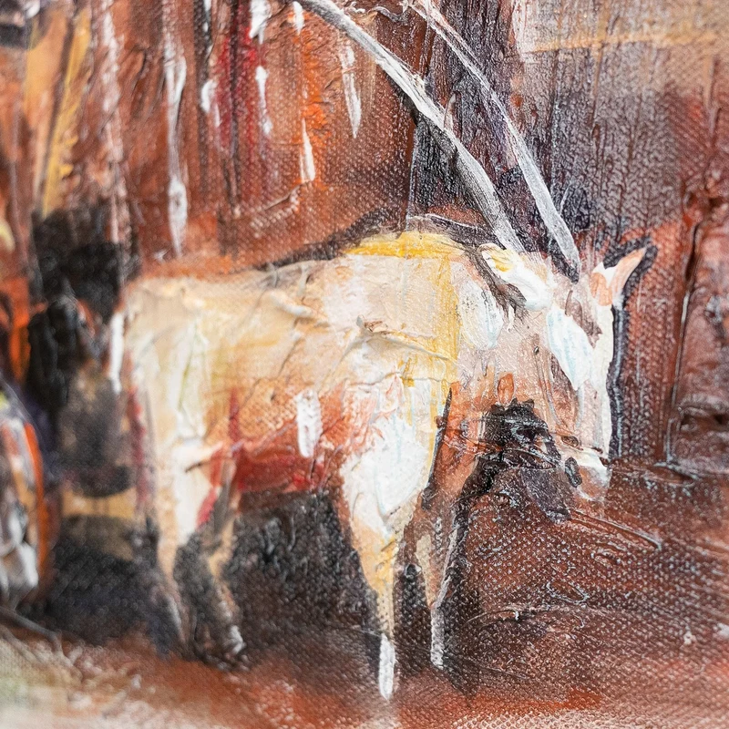 Acrylfarben bilder Wanddekoration modern "Stadtpassage"