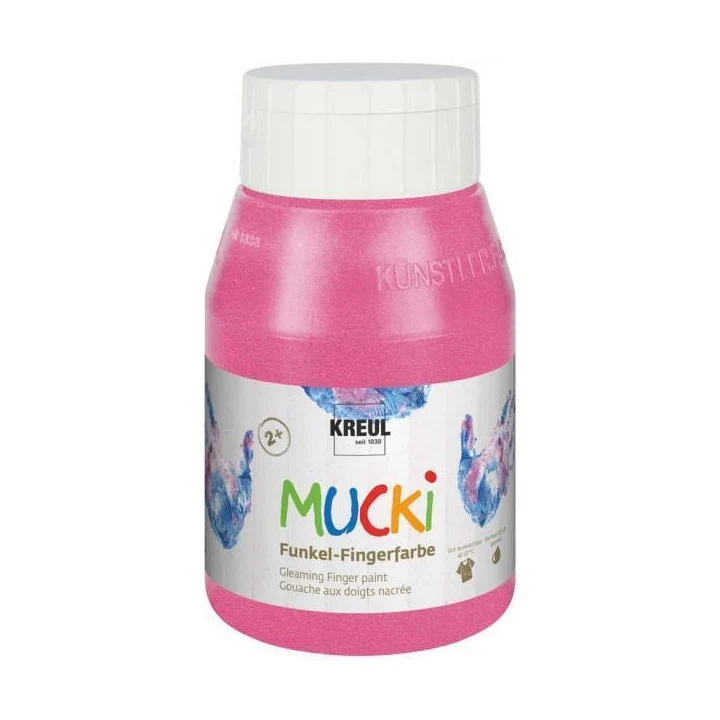 MUCKI Gloss Finger Paints for Kids, 500 ml