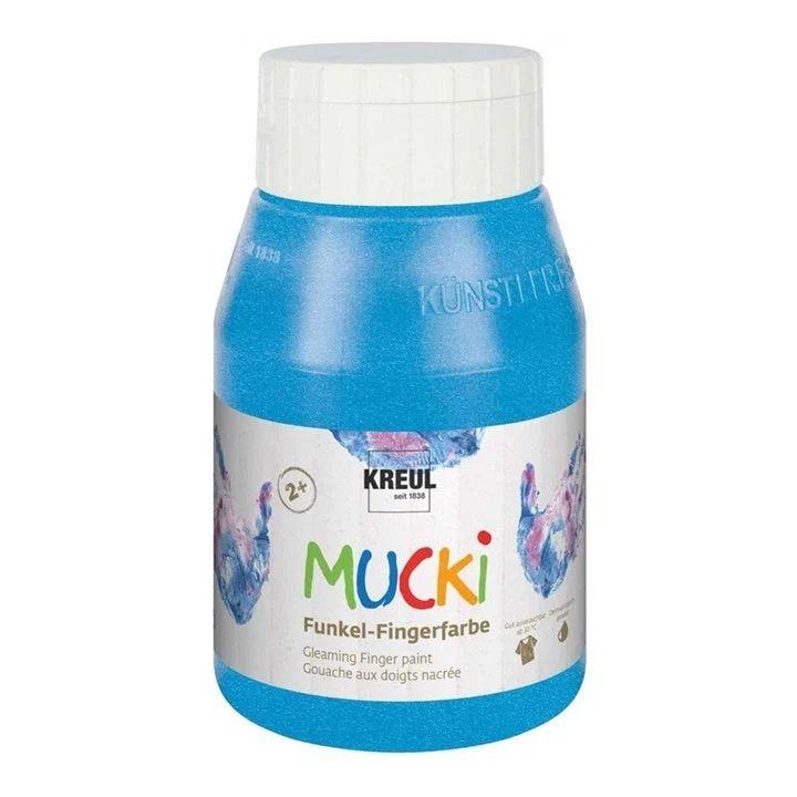 MUCKI Gloss Finger Paints for Kids, 500 ml