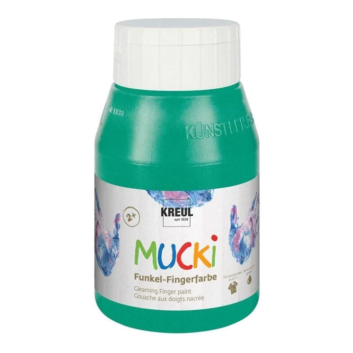 MUCKI Gloss Finger Paints for Kids, 500 ml