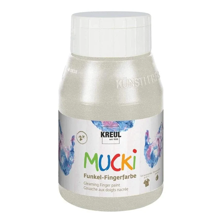 MUCKI Gloss Finger Paints for Kids, 500 ml