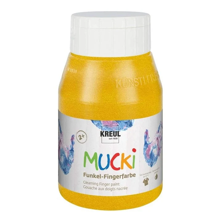 MUCKI Gloss Finger Paints for Kids, 500 ml