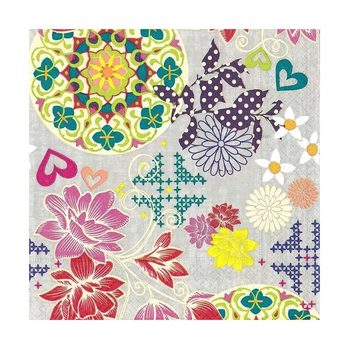 Decoupage Napkins, Collage Pattern, 1 pc