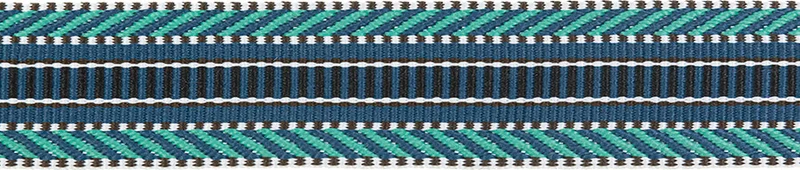 Gurtband 40mm Ethno blau