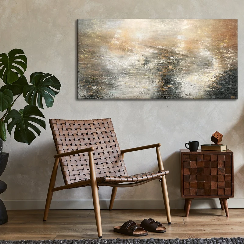 Handgemalte bilder auf leinwand acrylgemälde "Kraft der Elemente"