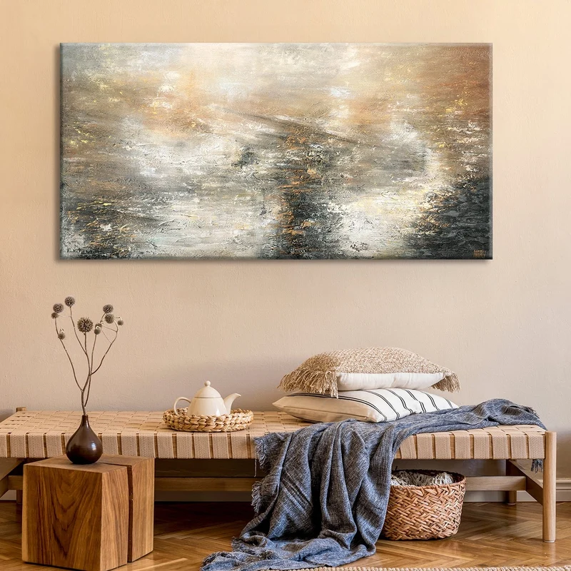 Handgemalte bilder auf leinwand acrylgemälde "Kraft der Elemente"