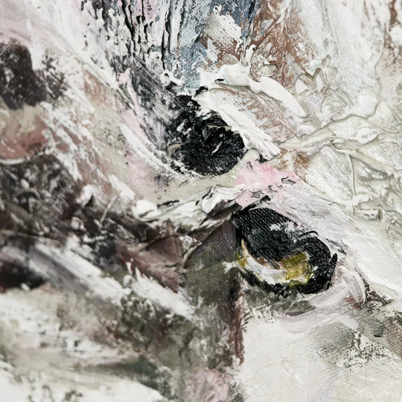 Moderne kunst acrylbilder auf leinwand "Glückliches Schaf"