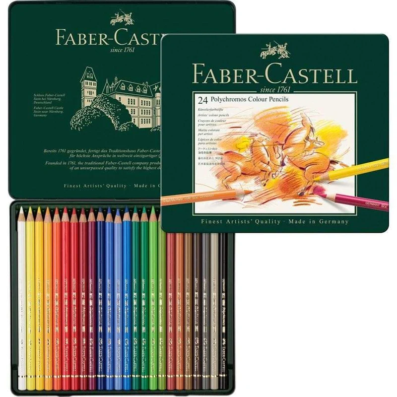 Faber-Castell Polychromos Colour Pencils 24 Pack