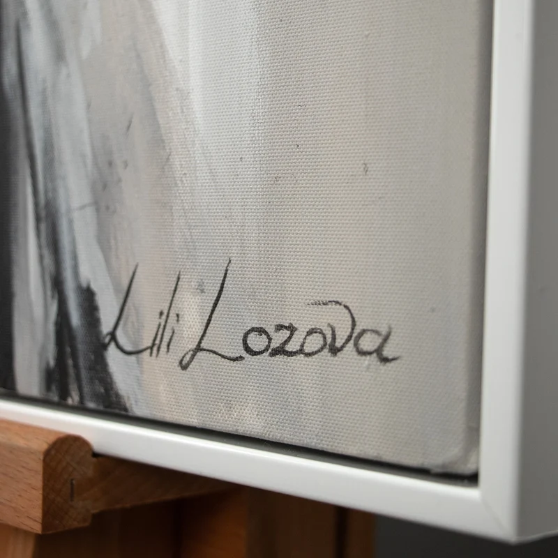 Handgemalte bilder auf leinwand im Rahmen “Mechelen“