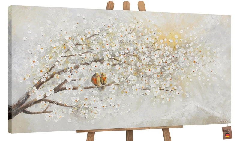 Blumenbilder handgemalte acryl "Sonnenaufgang"