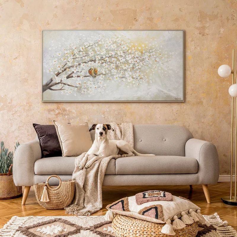 Blumenbilder handgemalte acryl "Sonnenaufgang"