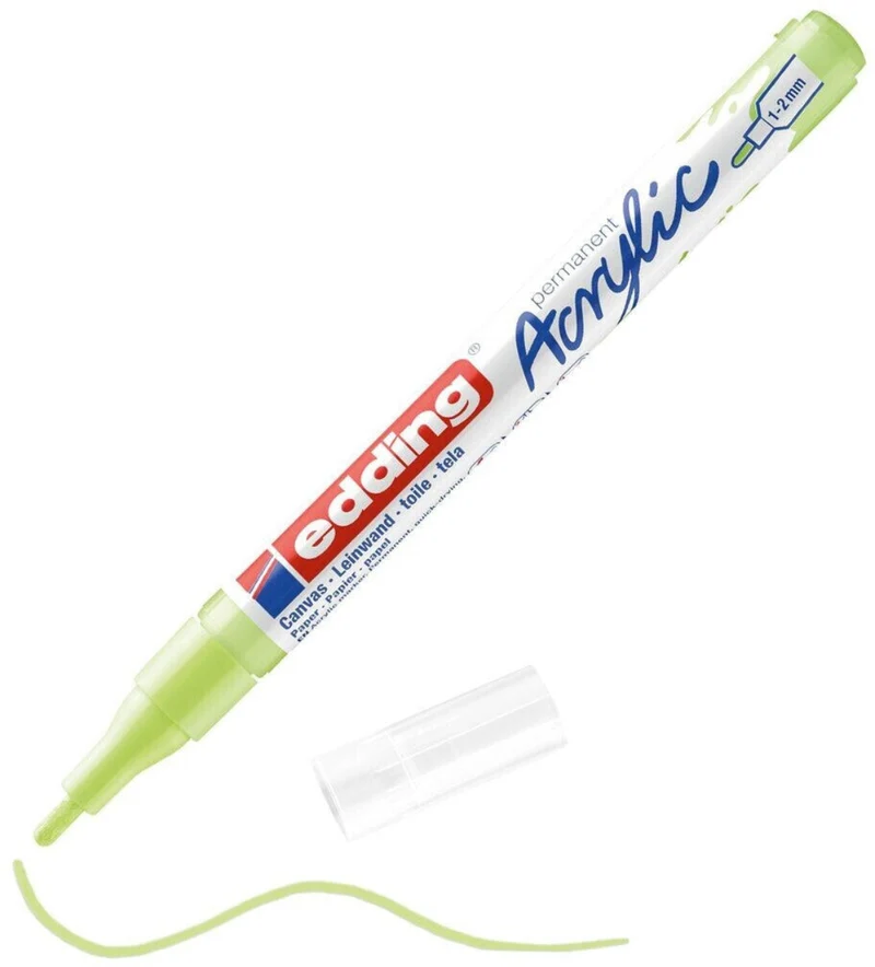 edding 5300 Acrylmarker pastellgrün – 1-2 mm, seidenmatt