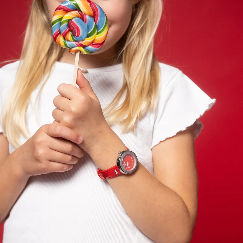 Kinderuhr Rot 30mm
