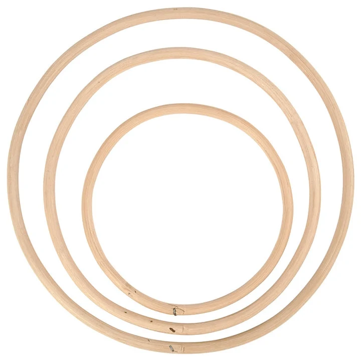 Bamboo Hoops - Set of 3