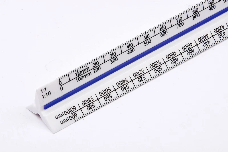 Helix 300Mm Metric Triangular Scale Ruler