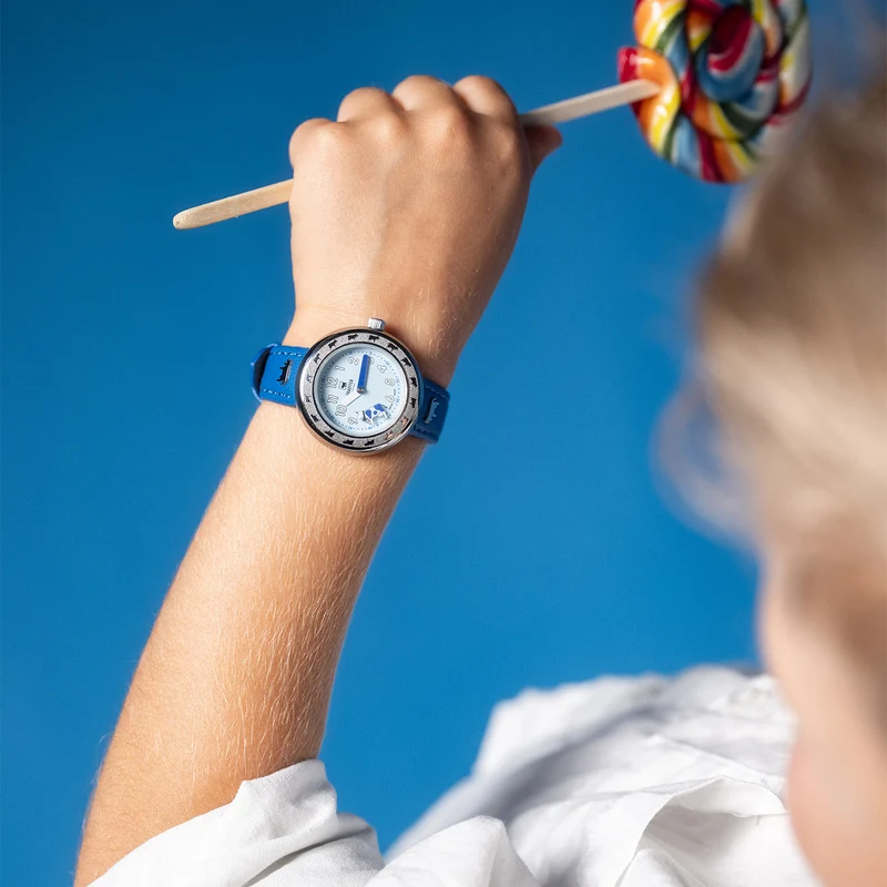 Kinderuhr Blau 30mm