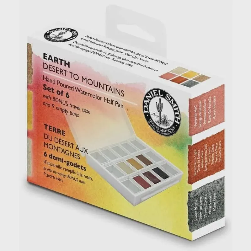 DS Watercolour Earth Set 6 Half Pans