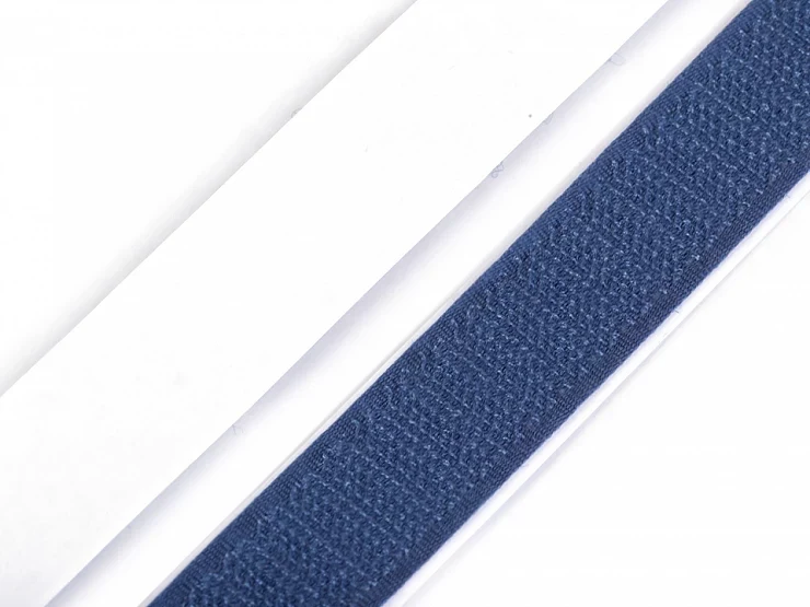 Klettband Haken und Schlaufen selbstklebend geschnitten 20cm weiß